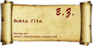 Bukta Zita névjegykártya